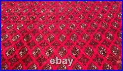 A FABOLOUS OLD HANDMADE TRADITIONAL TURKMEN ORIENTAL RUG (345 x 270 cm)