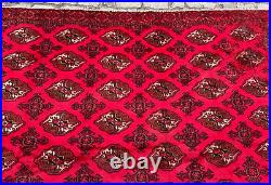 A FABOLOUS OLD HANDMADE TRADITIONAL TURKMEN ORIENTAL RUG (345 x 270 cm)