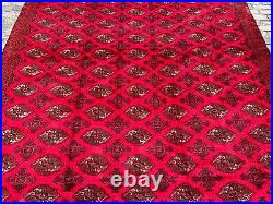 A FABOLOUS OLD HANDMADE TRADITIONAL TURKMEN ORIENTAL RUG (345 x 270 cm)