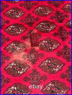 A FABOLOUS OLD HANDMADE TRADITIONAL TURKMEN ORIENTAL RUG (345 x 270 cm)