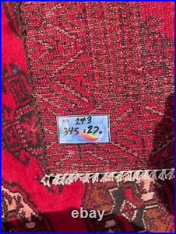 A FABOLOUS OLD HANDMADE TRADITIONAL TURKMEN ORIENTAL RUG (345 x 270 cm)