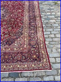 A MAGNIFICENT OLD HANDMADE TRADITIONAL ORIENTAL WOOL ON COTTON CARPET(384x277cm) A MAGNIFICENT OLD HANDMADE TRADITIONAL ORIENTAL WOOL ON COTTON CARPET(384x277cm)