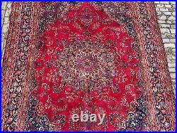 A SPECTACULAR OLD HANDMADE TRADITIONAL ORIENTAL WOOL CARPET (392 x 308 cm)