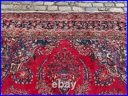 A SPECTACULAR OLD HANDMADE TRADITIONAL ORIENTAL WOOL CARPET (392 x 308 cm)