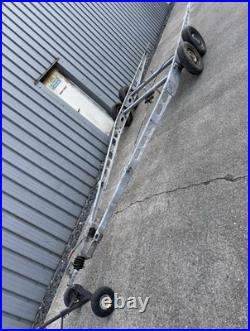 Alko twin Axle Braked Trailer Chassis Glamping Shepards Hut Project