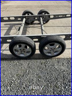 Alko twin Axle Braked Trailer Chassis Glamping Shepards Hut Project