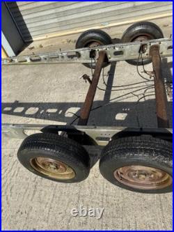 Alko twin Axle Braked Trailer Chassis Glamping Shepards Hut Project