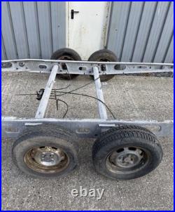 Alko twin Axle Braked Trailer Chassis Glamping Shepards Hut Project