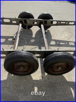Alko twin Axle Braked Trailer Chassis Glamping Shepards Hut Project