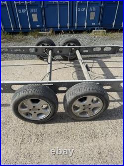 Alko twin Axle Braked Trailer Chassis Glamping Shepards Hut Project