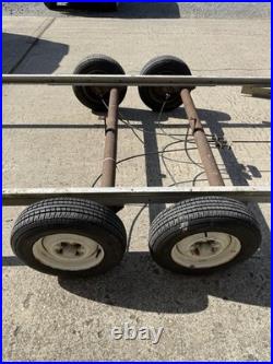 Aluminum Twin Axle Braked Trailer Chassis Tiny Home, Shepards Hut Project