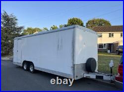 American Trailer could be race car enclosed trailer / race shuttle / race car