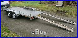 Anssems 13ft x 6ft 2000kg car transporter trailer plant trailer No Vat, Rochdale