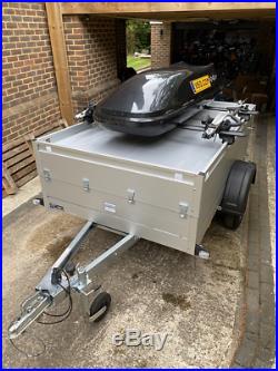 Anssems 750GT 211HT trailer with Thule aero bars, cycle racks & Exodus roof box
