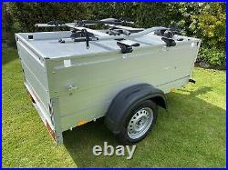 Anssems GT750 Camping Trailer Thule Wing Bars & 591 Cycle Carriers