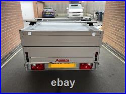 Anssems GT 750 211 HT Trailer with Spare Wheel and Thule Wingbar Roofrack
