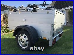 Anssems GT 750 Trailer Camping 4x Thule 591 Pro Ride Wing Bars Hard Top & Cover