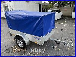 Anssems Gt500 6' X 3' Caged Trailer With Ramp And Full Cover Mobility Golf Buggy