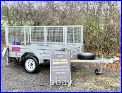 Apache 7ft x 4ft Single Axle Unbraked Trailer (750kg) Ifor Ivor P6e P7e P8e Erde