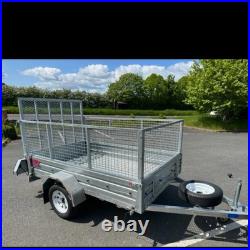 Apache 8x5 Trailer with Cage Sides & Rear Ramp
