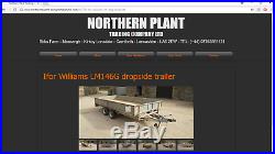 #B0700 Ifor Williams LM146G 3500KG dropside flat trailer digger Car IW NO VAT
