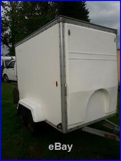 BLUE LINE Box trailer TOW A VAN 8X5X6 BRAKED TWIN AXLE TOWS SUPERB CAN DELIVER