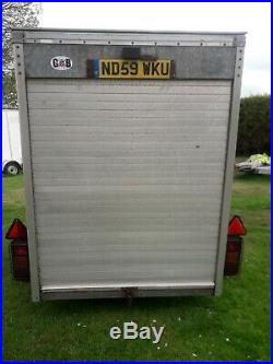 BLUE LINE Box trailer TOW A VAN 8X5X6 BRAKED TWIN AXLE TOWS SUPERB CAN DELIVER