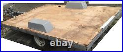 BRAKED Conway FLATBED trailer 6ft 11 x 5ft base, galv chassis motorbike, quad