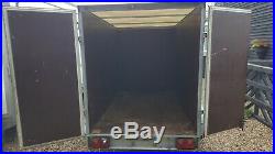 BRENDERUP TWIN AXLE BOX TRAILER TWIN REAR DOORS 1500kg GROSS