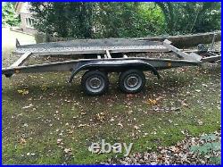 BRENDERUP tilted twin axle car Transporter Trailer 2700kg 14ft
