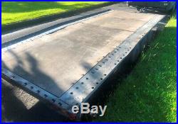 BRYAN JAMES CAR TRANSPORTER TRAILER 3 AXLE 6 WHEEL FLATBED ramps included