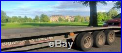 BRYAN JAMES CAR TRANSPORTER TRAILER 3 AXLE 6 WHEEL FLATBED ramps included