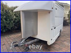 BT Van Box Trailer, AL-KO galv chassis. Shelved with Galv Security Bar