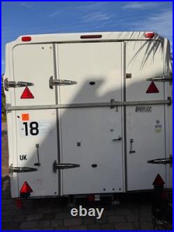 BT Van Box Trailer, AL-KO galv chassis. Shelved with Galv Security Bar