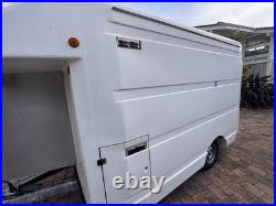 BT Van Box Trailer, AL-KO galv chassis. Shelved with Galv Security Bar
