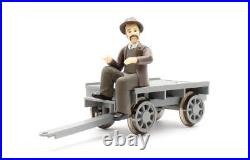 Bachmann'g' Gauge 96201 Hand Car With Trailer & Figures