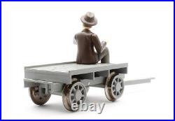 Bachmann'g' Gauge 96201 Hand Car With Trailer & Figures