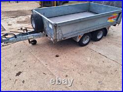 Bateson 720 750Kg 7ft x 4ft twin axle drop sides trailer