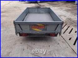 Bateson 720 750Kg 7ft x 4ft twin axle drop sides trailer