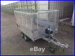 Bateson 720 Caged Unbraked 750kg Twin Axle Narrow Trailer 7 X 4 Bed With Winch
