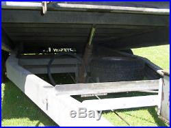 Bateson Hydraulic Tilt Bed Car Plant Transporter Trailer Drop Sides 14ft 2750kg