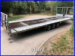 Bateson PT76 tiltbed tri axle flat bed trailer car