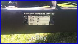 Bateson Tipping Flatbed Car Plant Machinery Trailer With Ramp Winch LED Lights