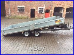 Bateson tilt bed trailer with ramps And Removable Sides