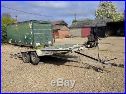 Batson tilt bed car transporter / trailer, 4 wheel, manual winch
