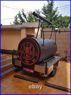 Bbq Trailer Smoker-grill Multifunctional