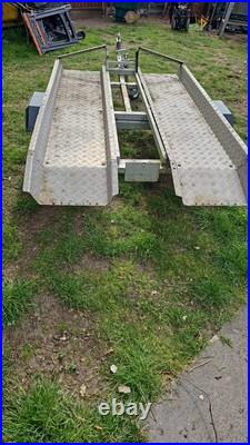 Bike Car Trailer General Purpose Trailor Motorbike Bicycle Quad Ride On Mower
