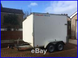 Blue Line Braked Twin Axle Ramped Motorcycle Box Trailer