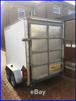 Blue Line Braked Twin Axle Ramped Motorcycle Box Trailer