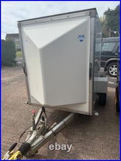 Blue Line Single Axle Roller Shutter Door Box Van Trailer Good Condition. 7x4x5